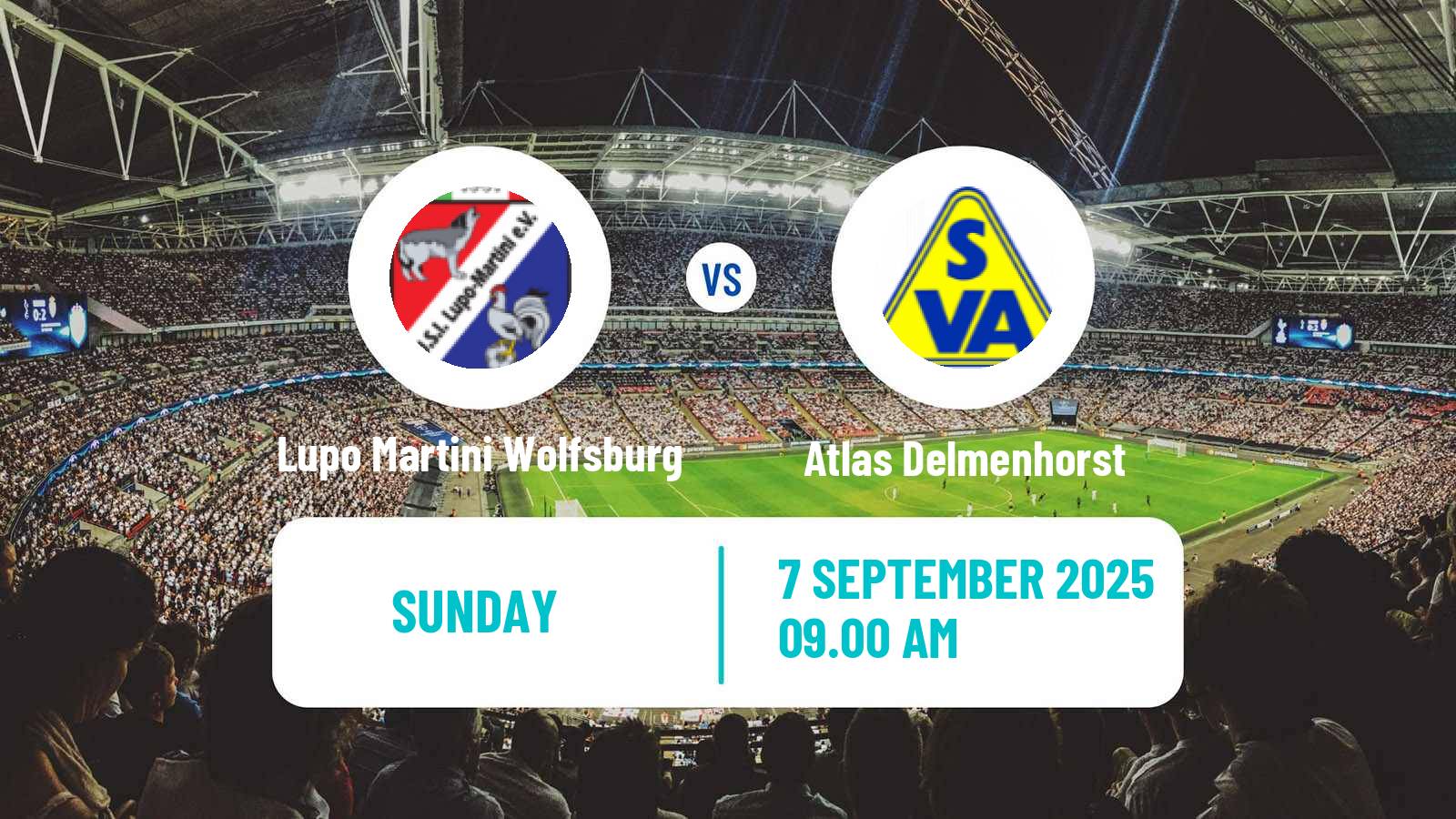 Football German Oberliga Niedersachsen Lupo Martini Wolfsburg - Atlas Delmenhorst