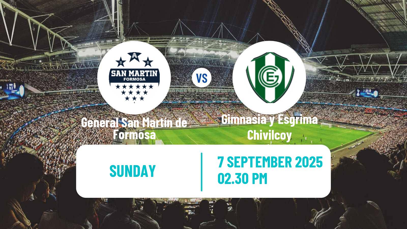 Football Argentinian Torneo Federal General San Martín de Formosa - Gimnasia y Esgrima Chivilcoy
