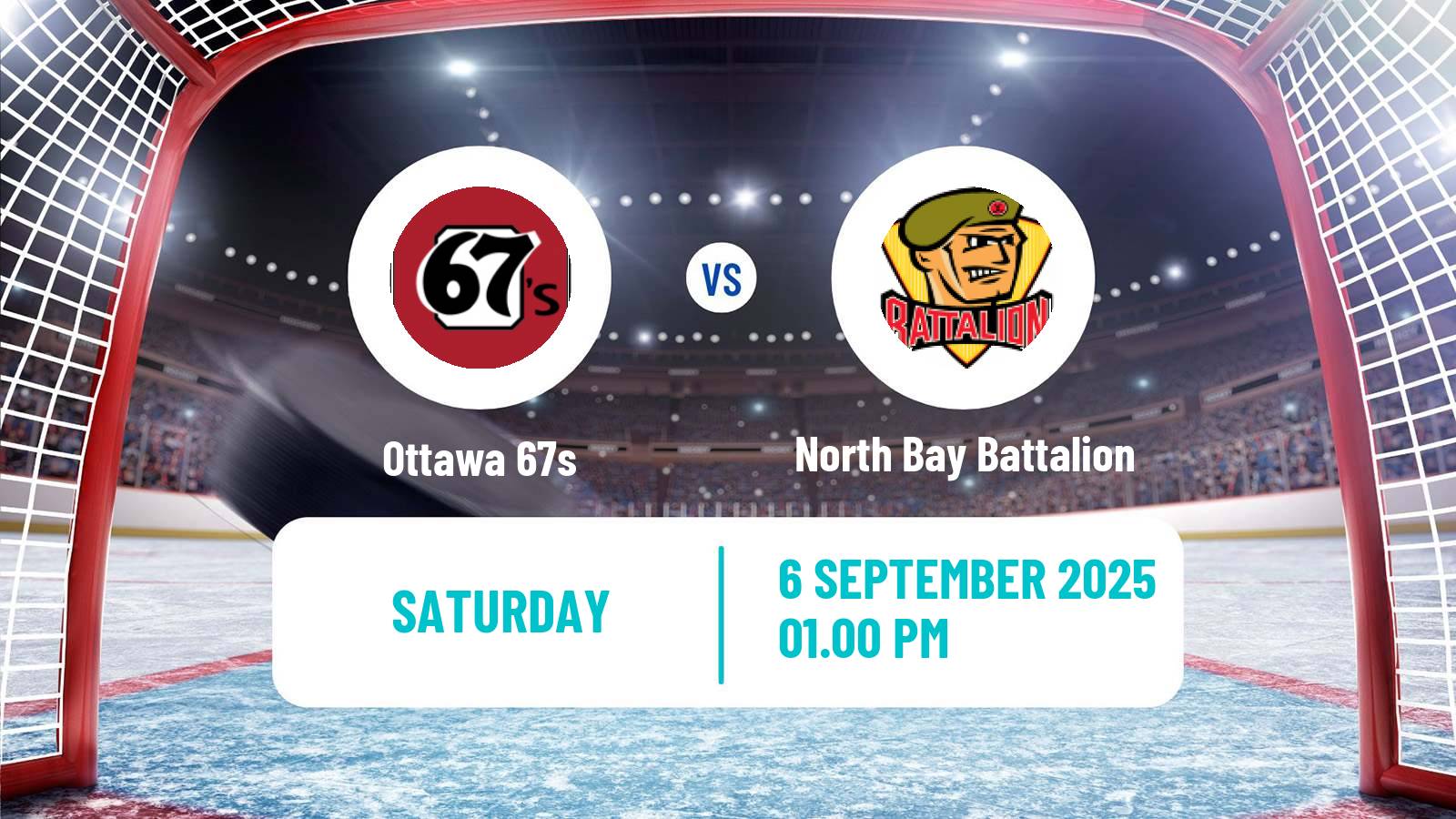 Hockey OHL Ottawa 67s - North Bay Battalion