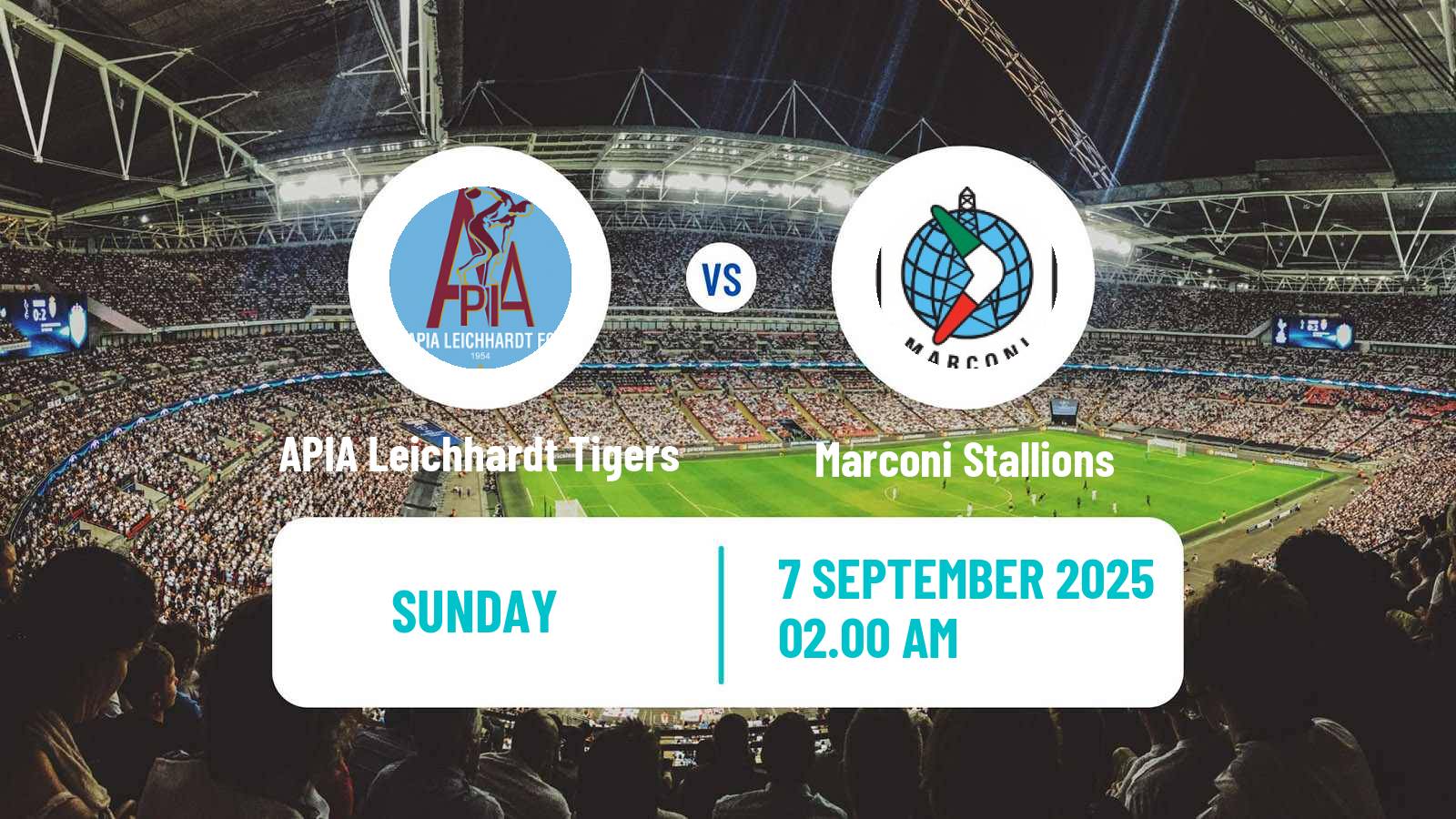 Football Australian NPL NSW APIA Leichhardt Tigers - Marconi Stallions