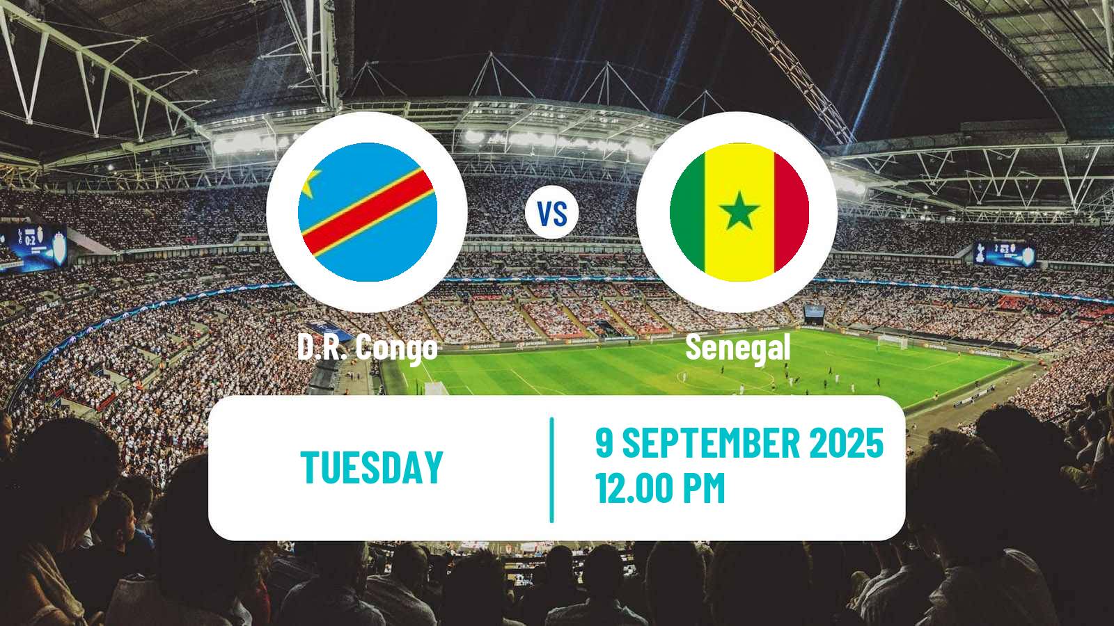 Football FIFA World Cup D.R. Congo - Senegal