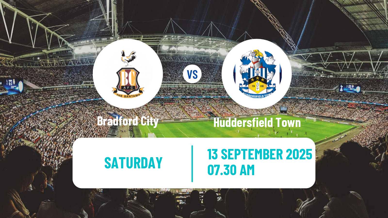 Football English League One Bradford City - Huddersfield Town