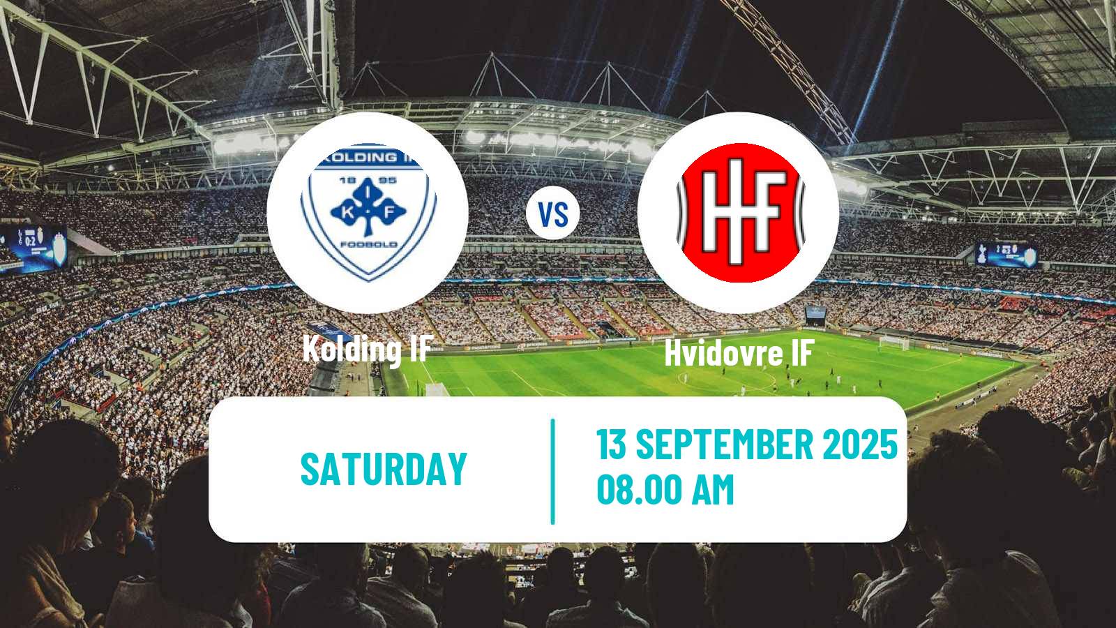 Football Danish 1 Division Kolding IF - Hvidovre