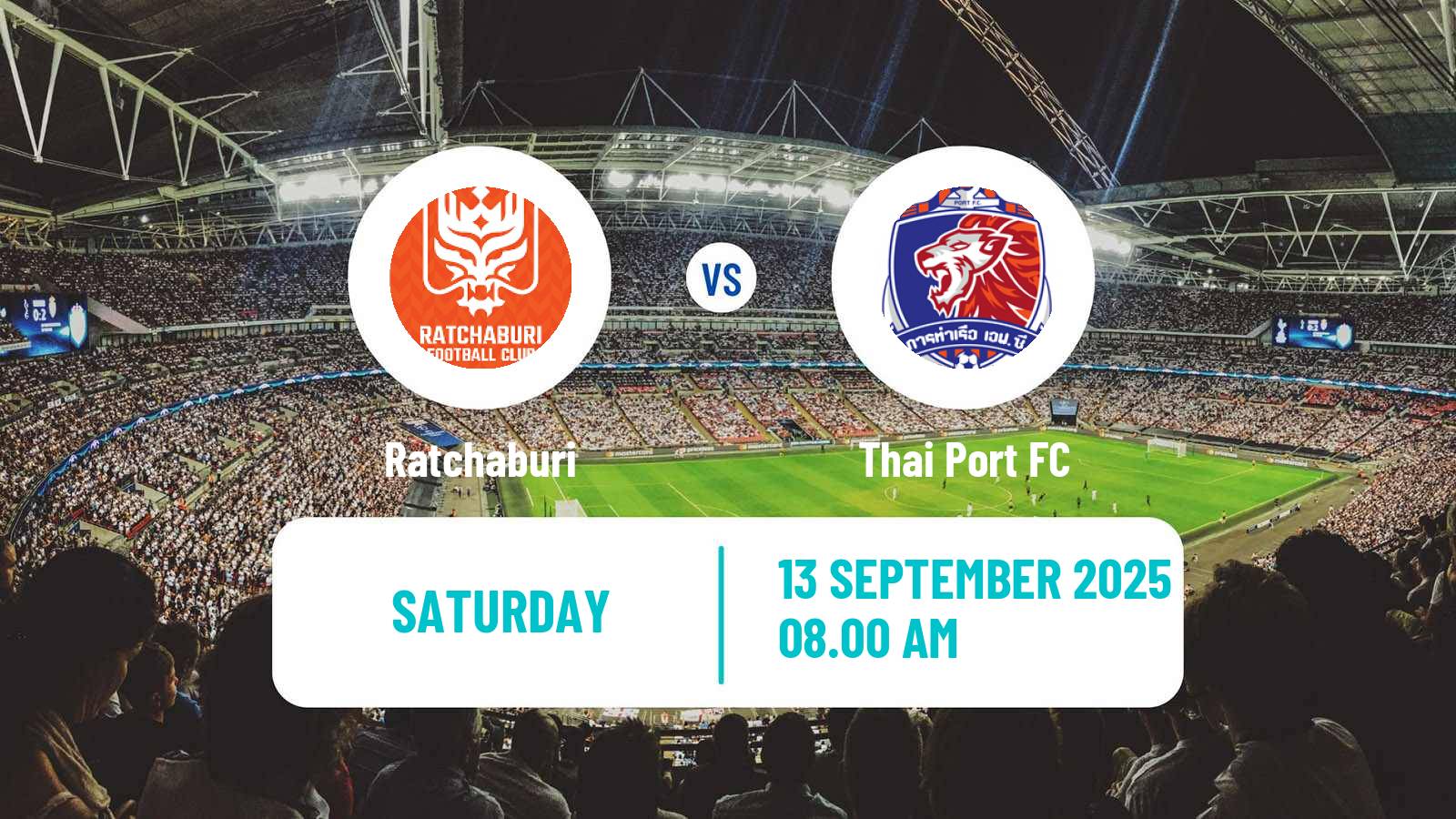 Football Thai League 1 Ratchaburi - Thai Port