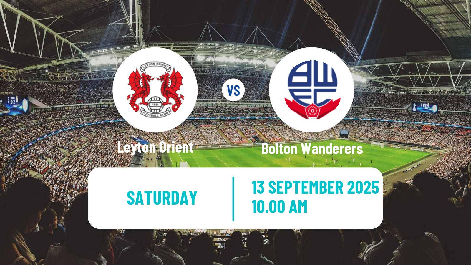 Football English League One Leyton Orient - Bolton Wanderers