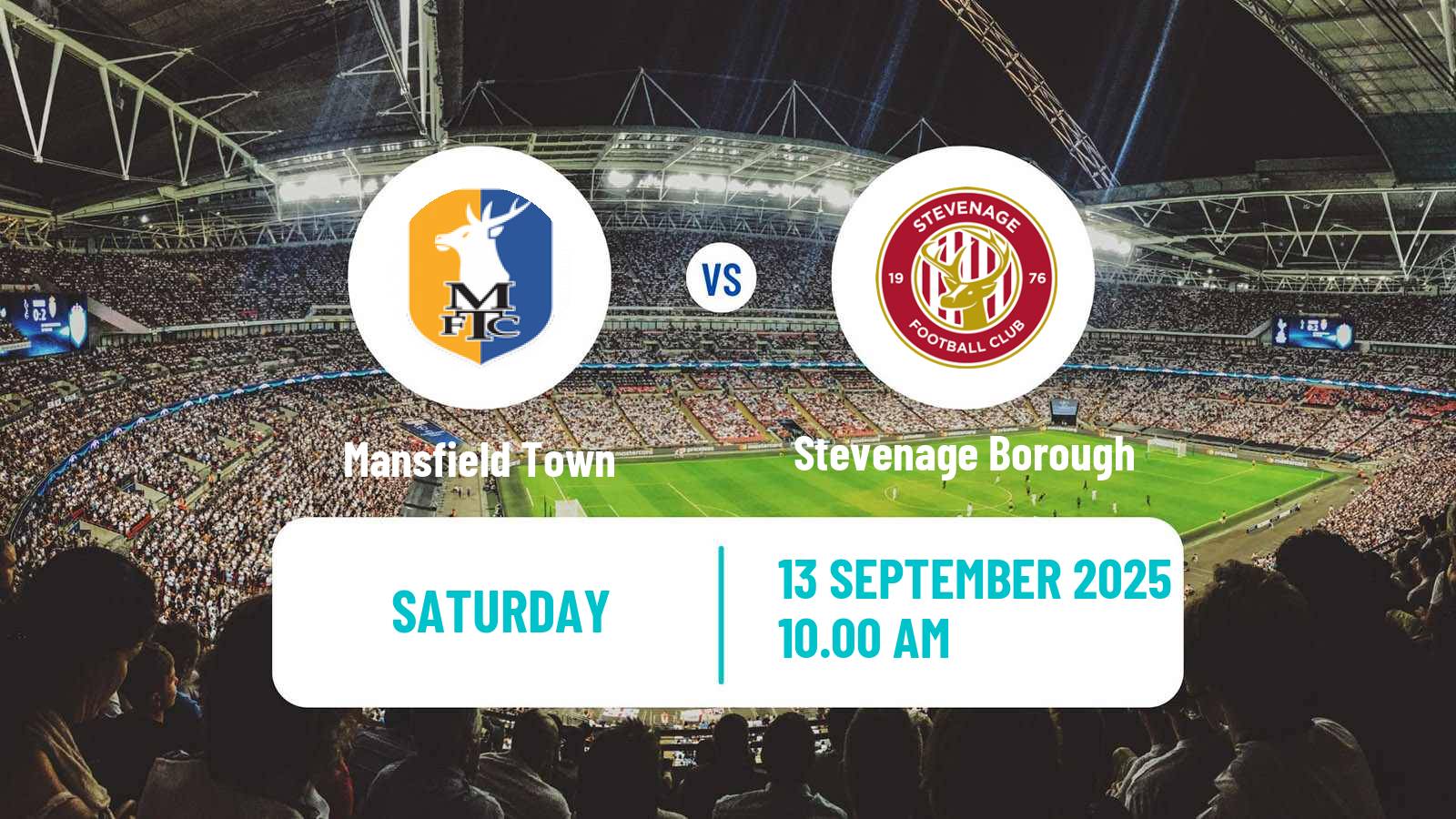 Football English League One Mansfield Town - Stevenage Borough