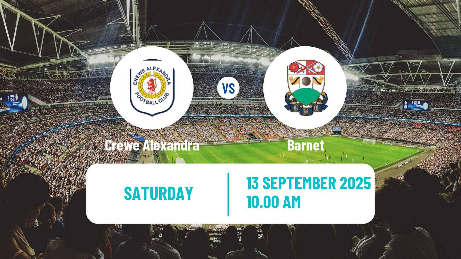 Football English League Two Crewe Alexandra - Barnet