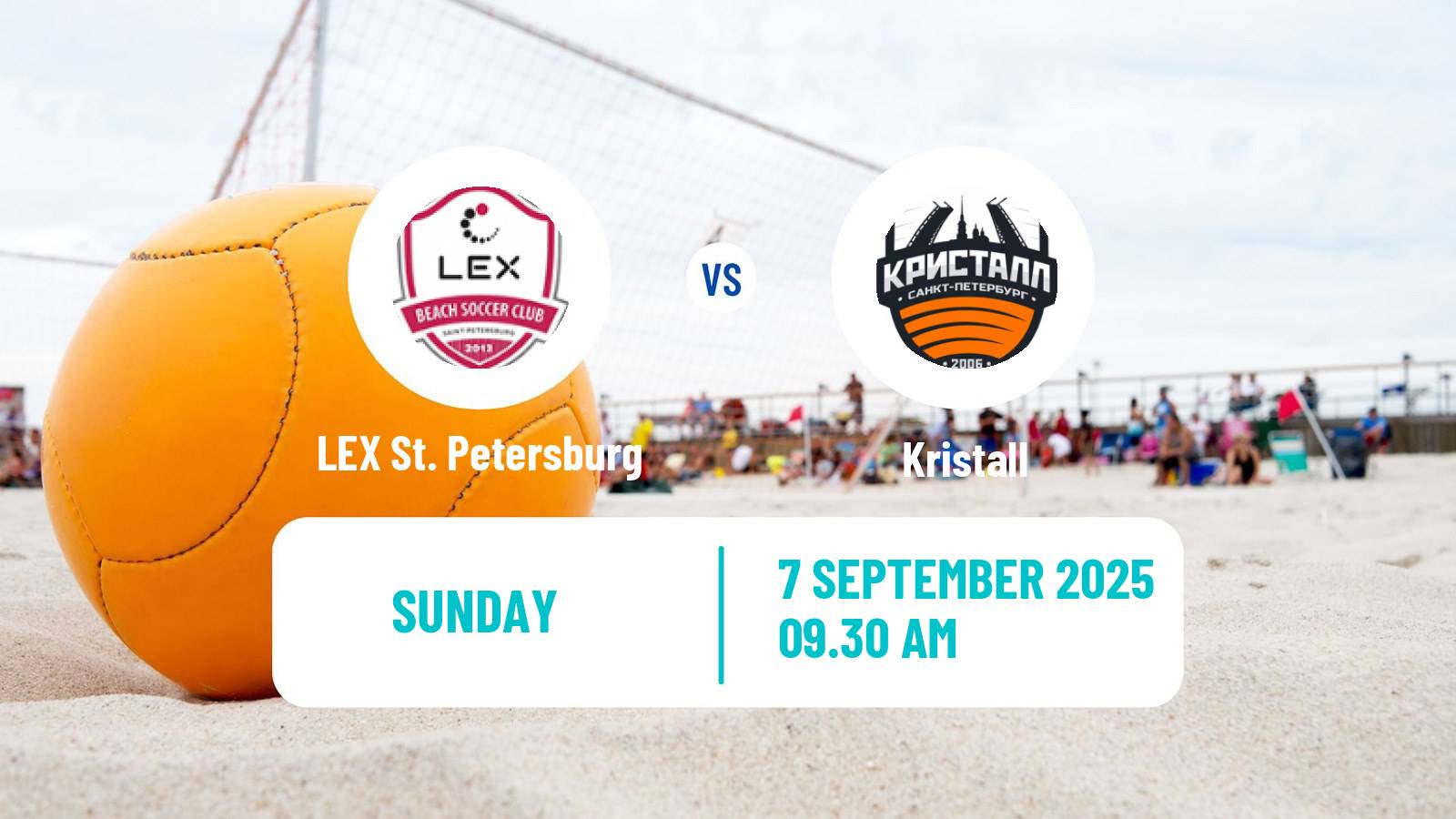 Beach soccer Superliga LEX St. Petersburg - Kristall