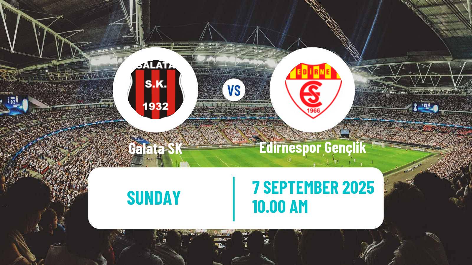 Football Turkish 3 Lig Group 1 Galata - Edirnespor Gençlik