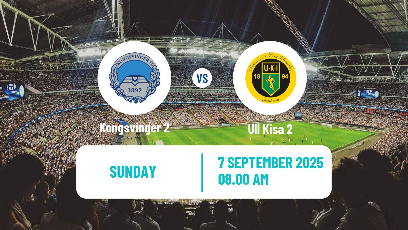 Football Norwegian Division 3 - Group 3 Kongsvinger 2 - Ull Kisa 2