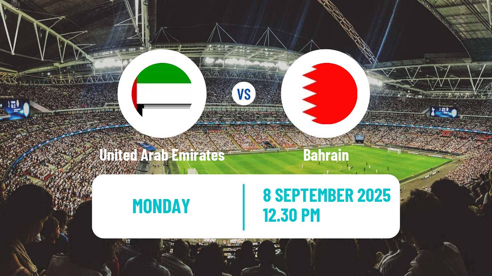 Football Friendly United Arab Emirates - Bahrain
