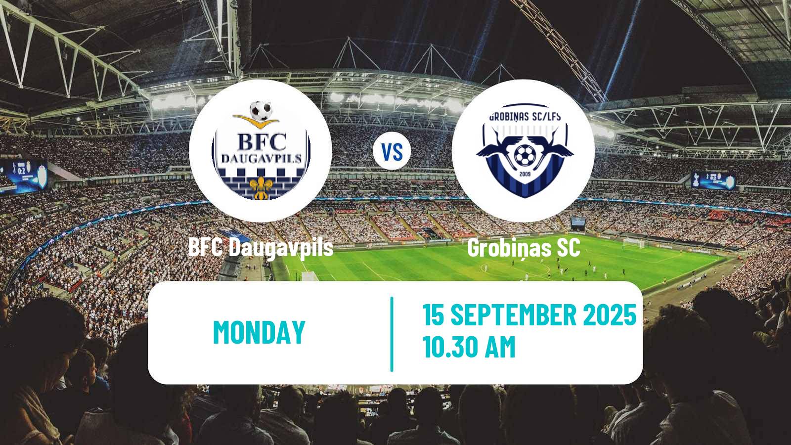 Football Latvian Virsliga BFC Daugavpils - Grobiņa