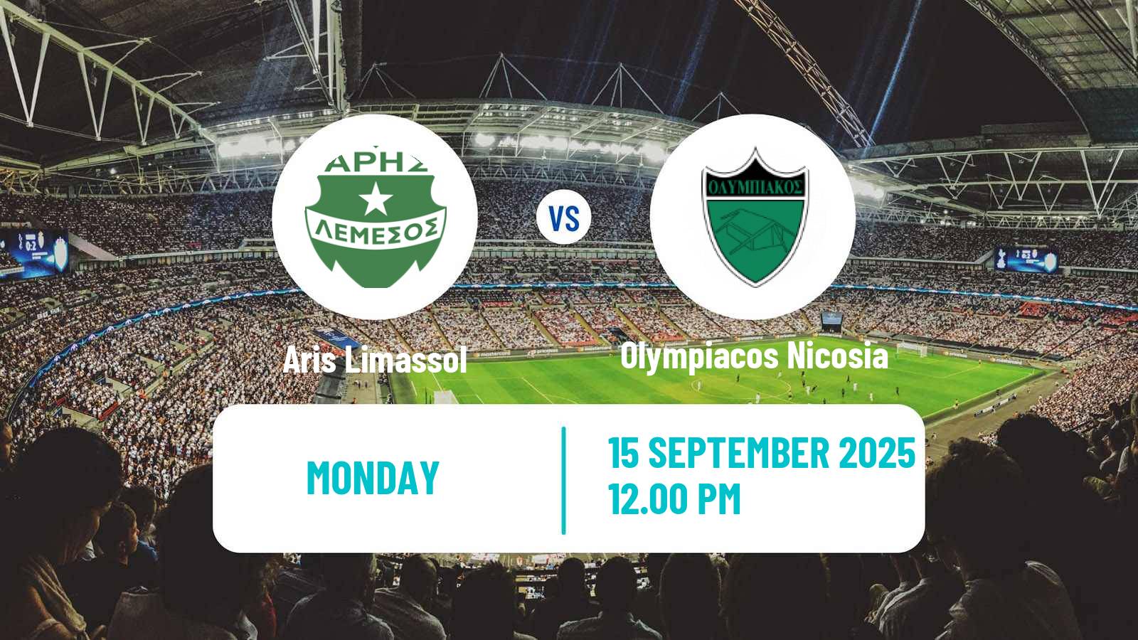 Football Cypriot First Division Aris Limassol - Olympiacos Nicosia