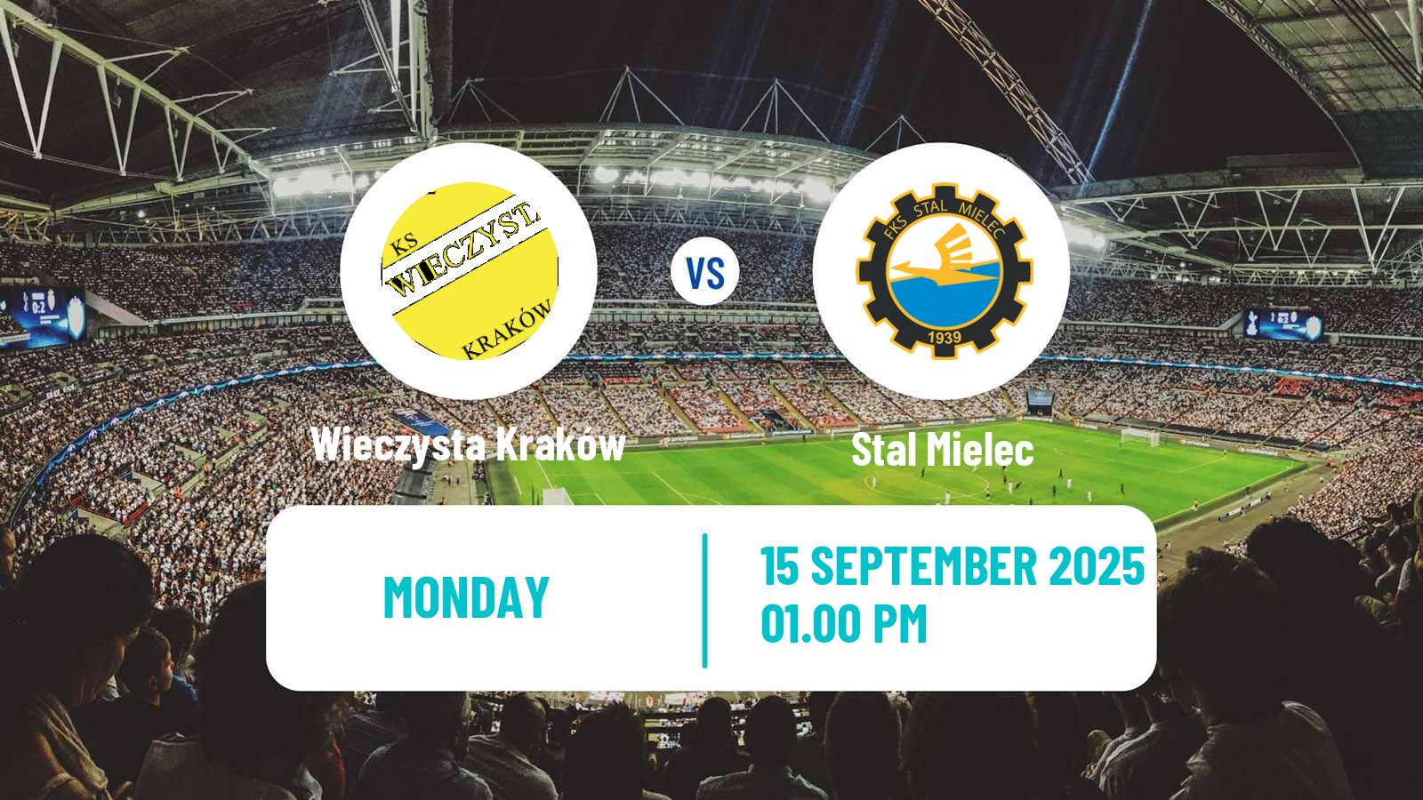 Football Polish Division 1 Wieczysta Kraków - Stal Mielec