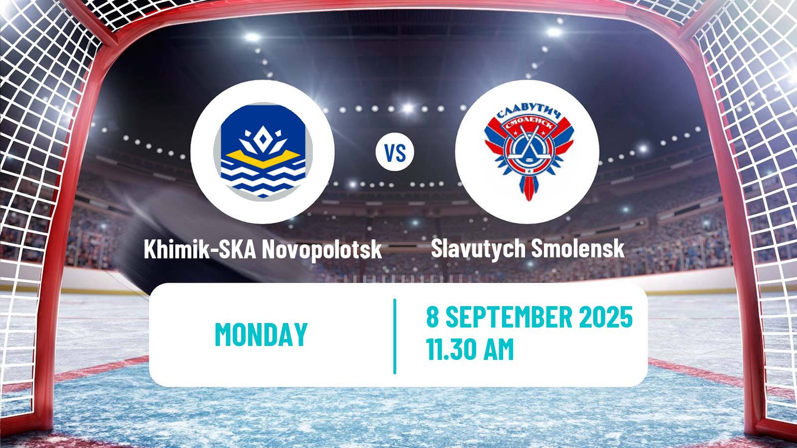 Hockey Belarusian Extraleague Khimik-SKA Novopolotsk - Slavutych Smolensk