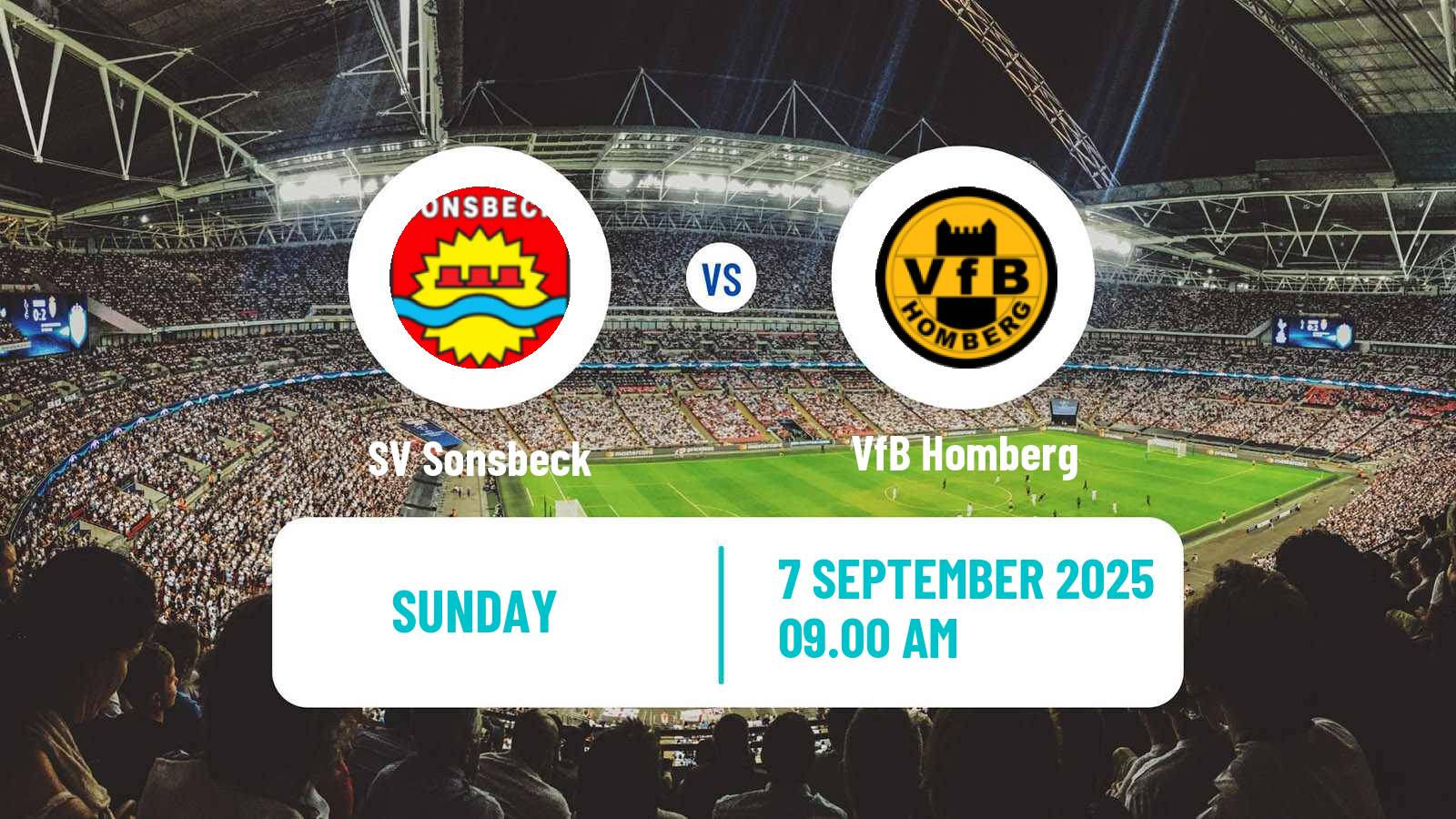 Football German Oberliga Niederrhein Sonsbeck - Homberg