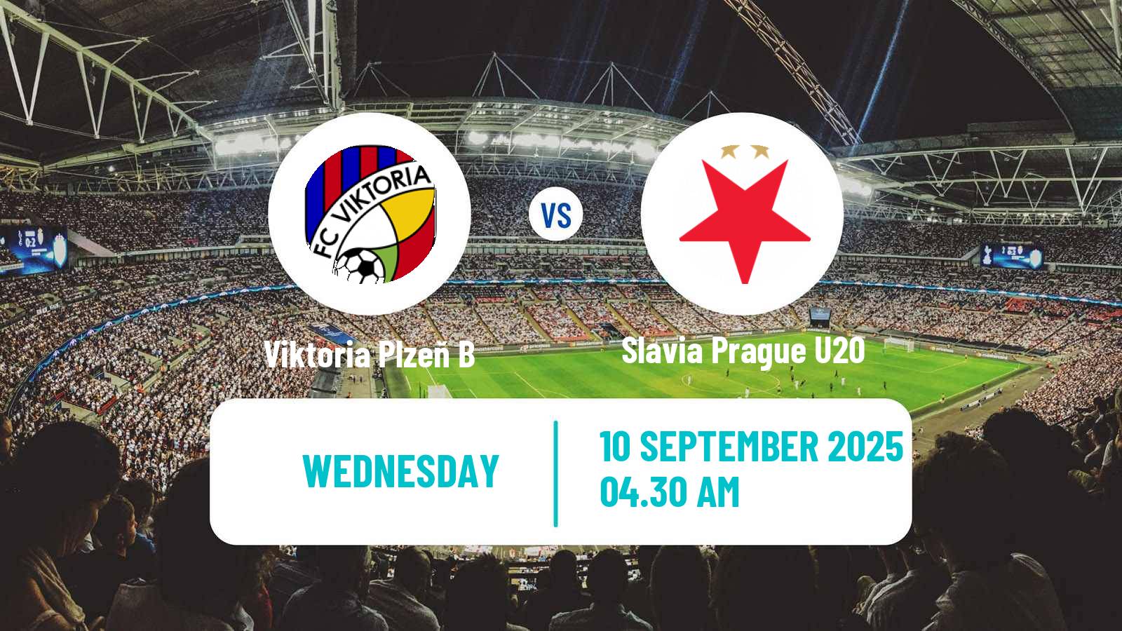 Football Czech CFL Group A Viktoria Plzeň B - Slavia Prague U20