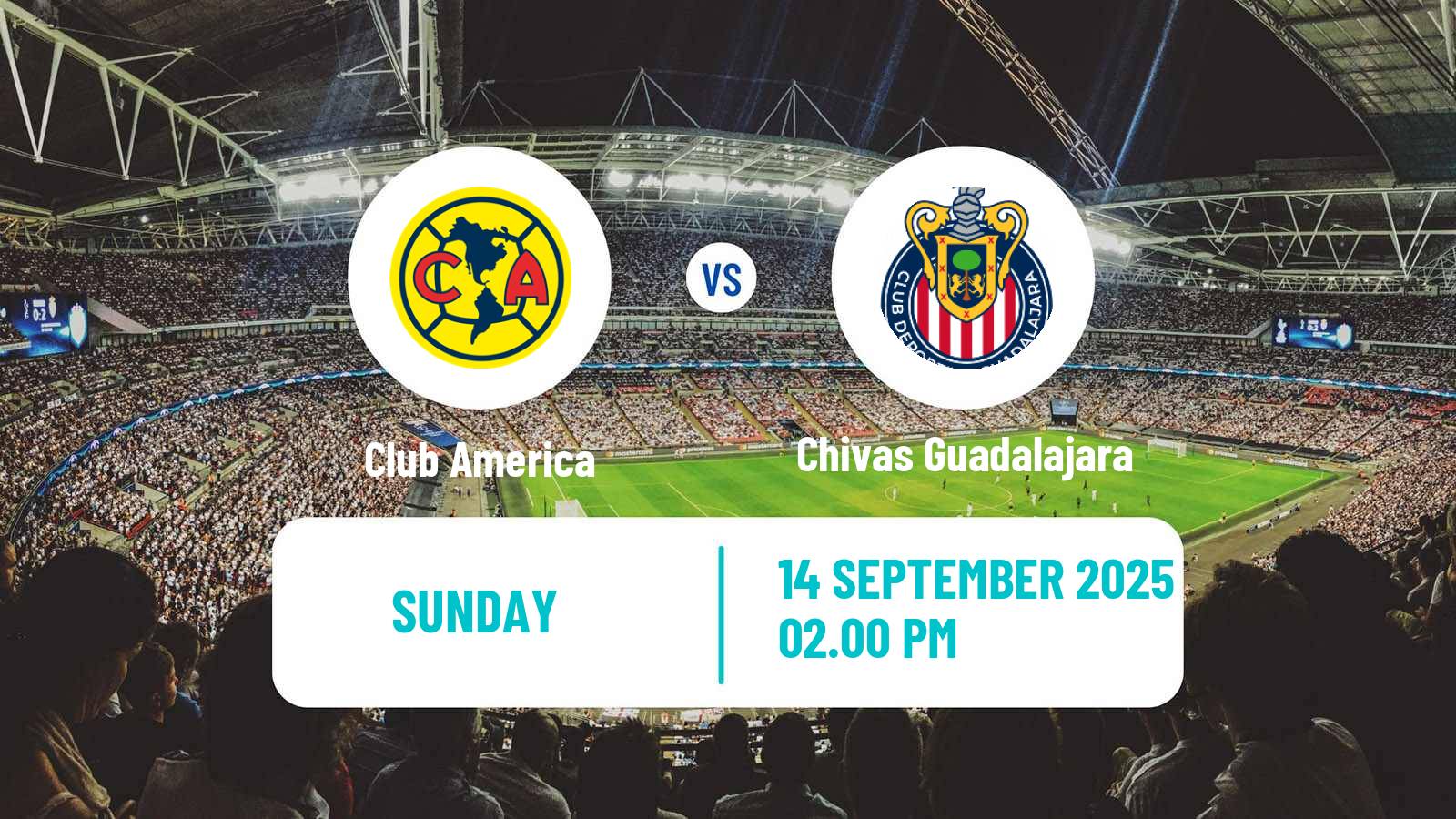 Football Mexican Liga MX Women Club America - Chivas Guadalajara