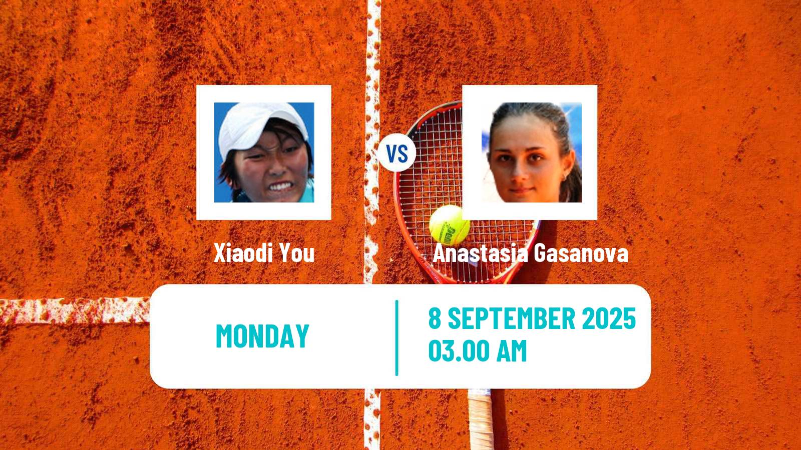Tennis Huzhou Challenger Women Xiaodi You - Anastasia Gasanova