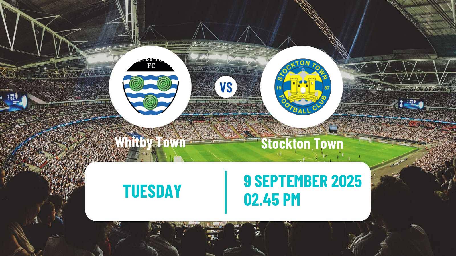 Football English NPL Premier Division Whitby Town - Stockton Town