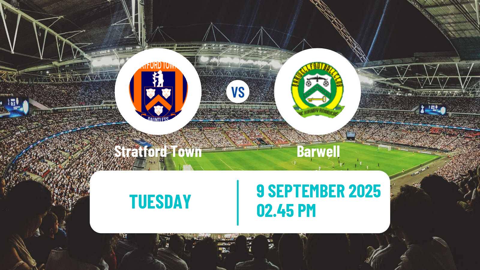 Football English Southern League Central Division Stratford Town - Barwell