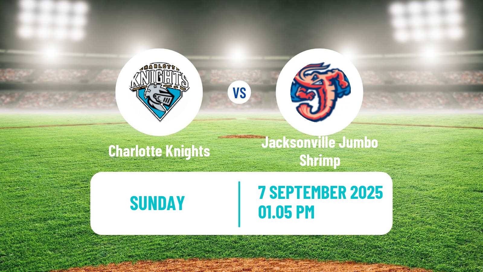 Baseball IL Charlotte Knights - Jacksonville Jumbo Shrimp