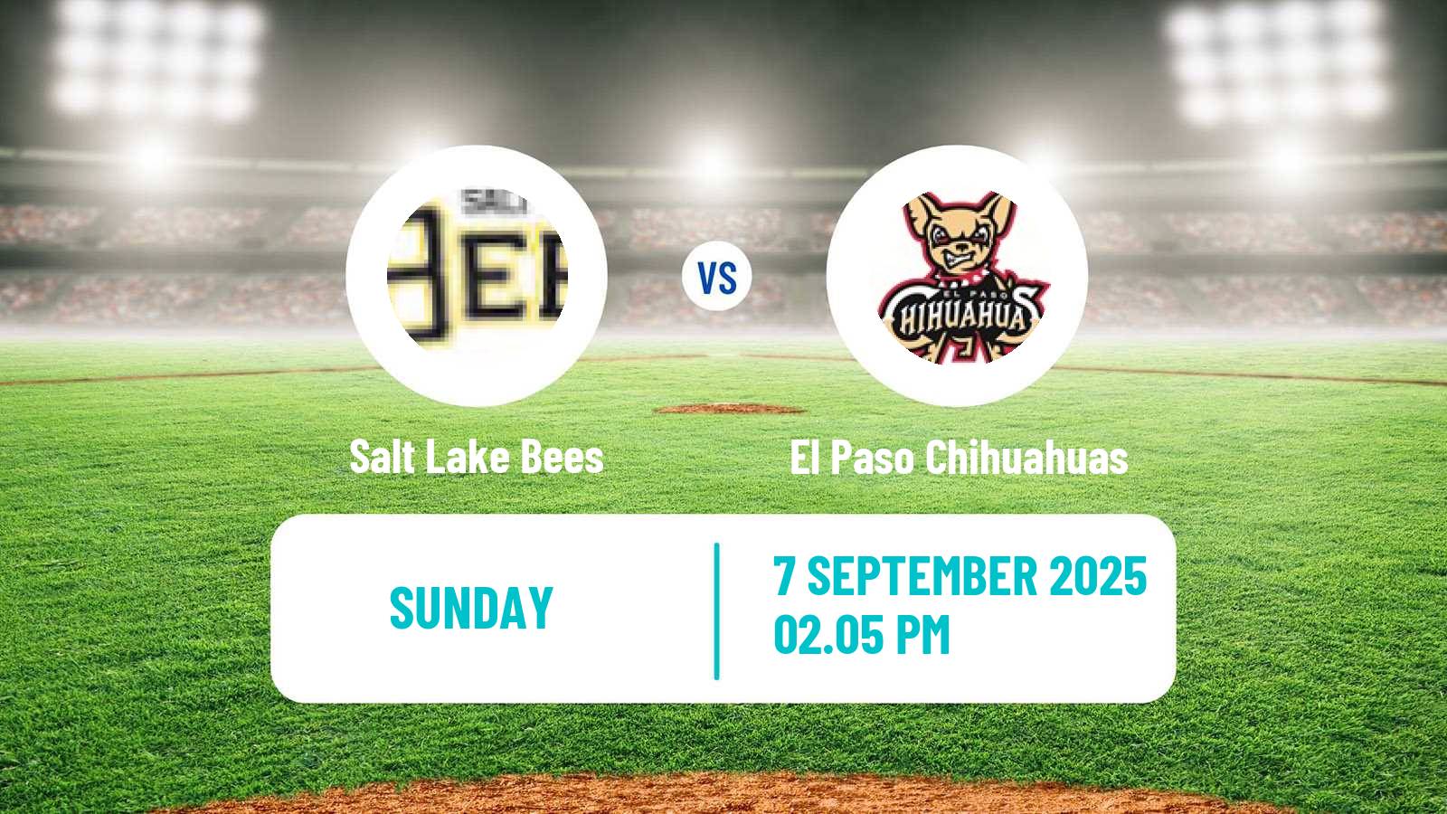 Baseball PCL Salt Lake Bees - El Paso Chihuahuas