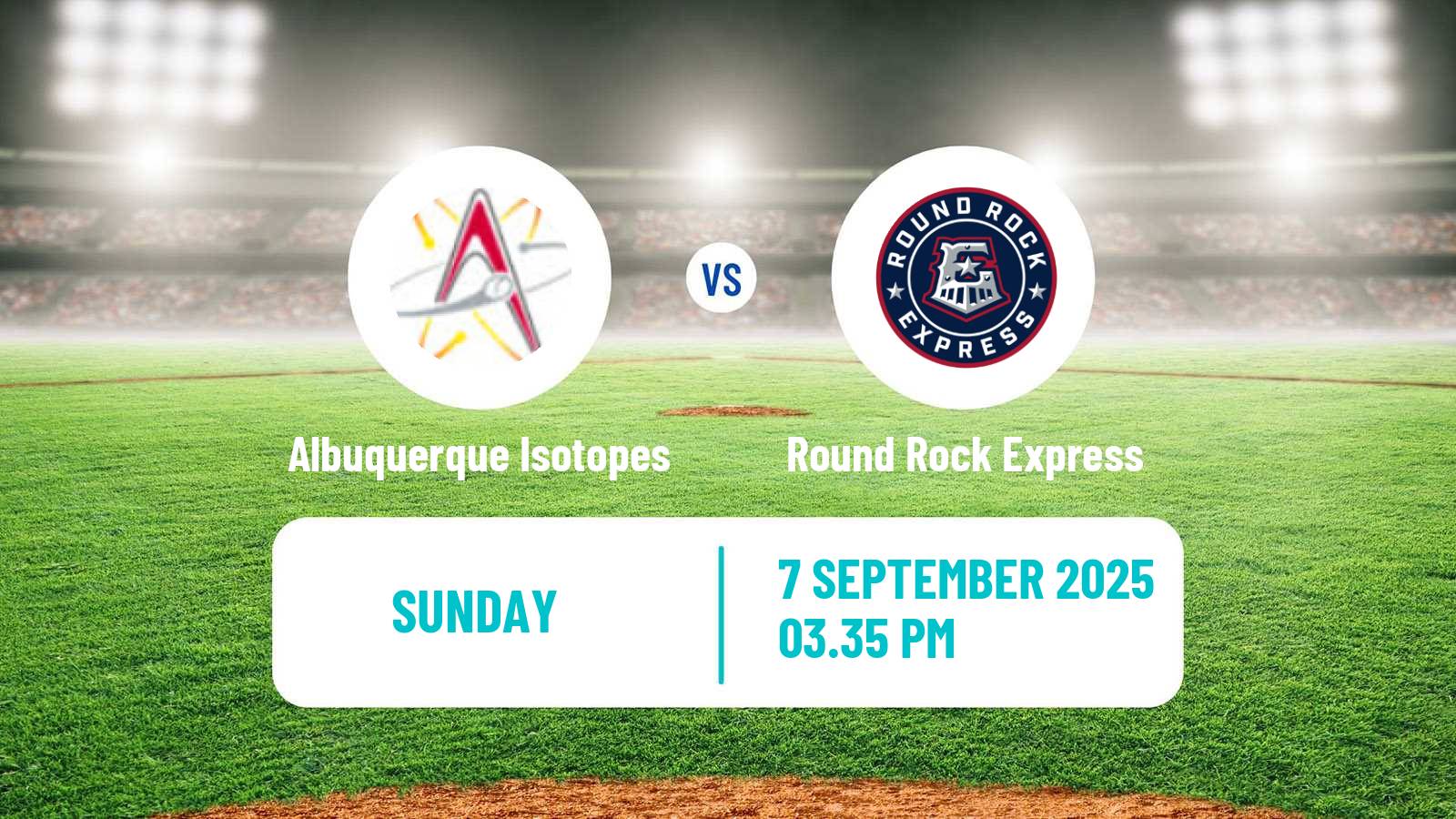 Baseball PCL Albuquerque Isotopes - Round Rock Express