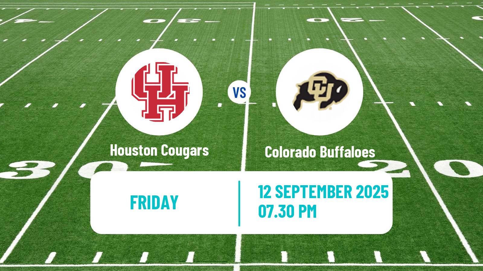 American football NCAA College Football Houston Cougars - Colorado Buffaloes