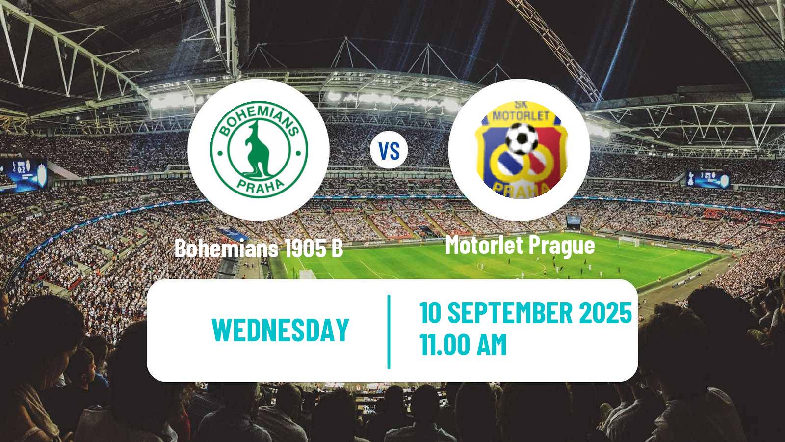 Football Czech CFL Group A Bohemians 1905 B - Motorlet Prague