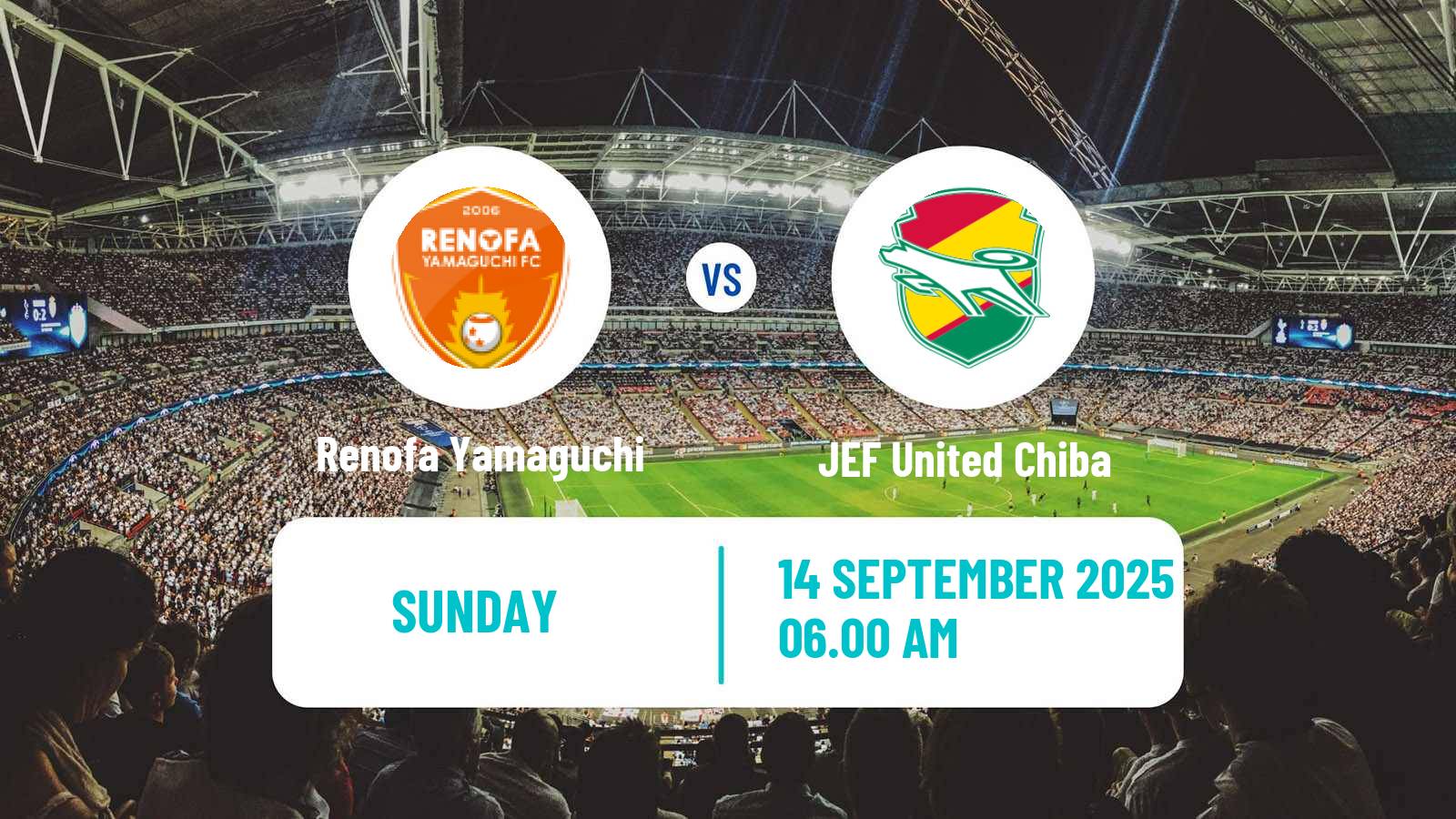 Football Japan J2 League Renofa Yamaguchi - JEF United Chiba