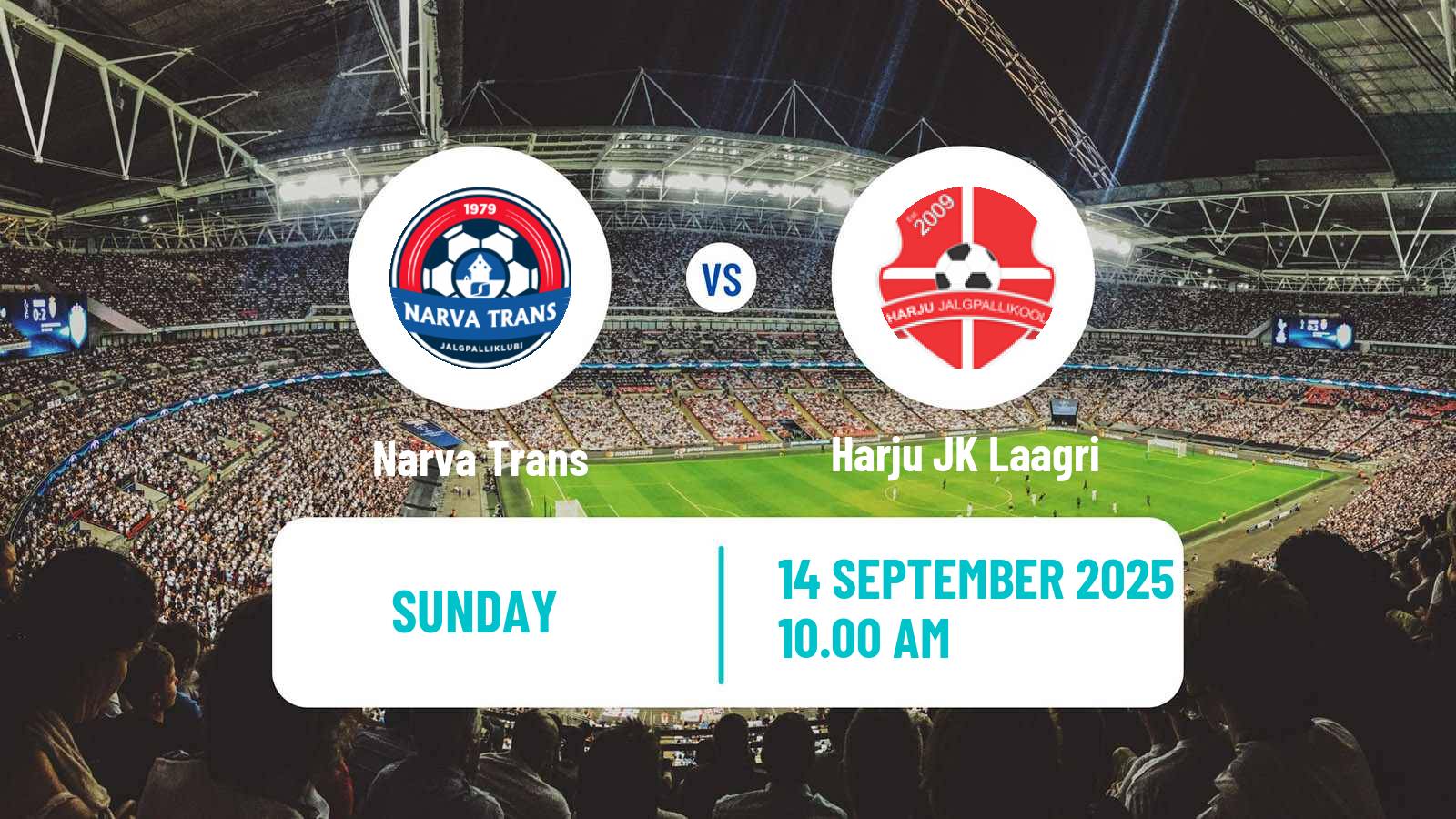 Football Estonian Meistriliiga Narva Trans - Harju JK Laagri