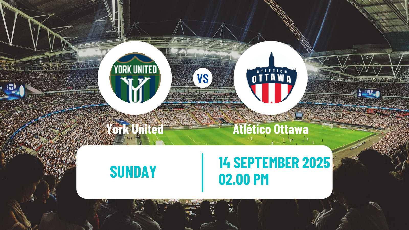 Football Canadian Premier League York United - Atlético Ottawa