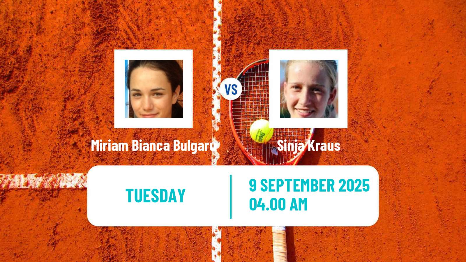 Tennis Ljubljana Challenger Women Miriam Bianca Bulgaru - Sinja Kraus
