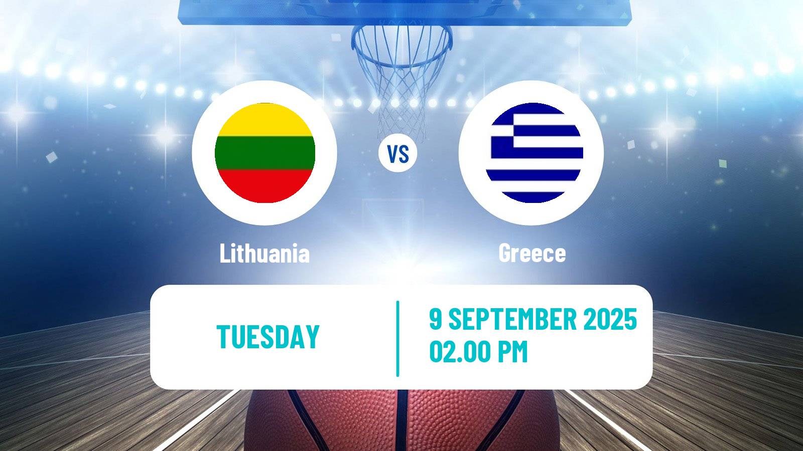 Basketball EuroBasket Lithuania - Greece