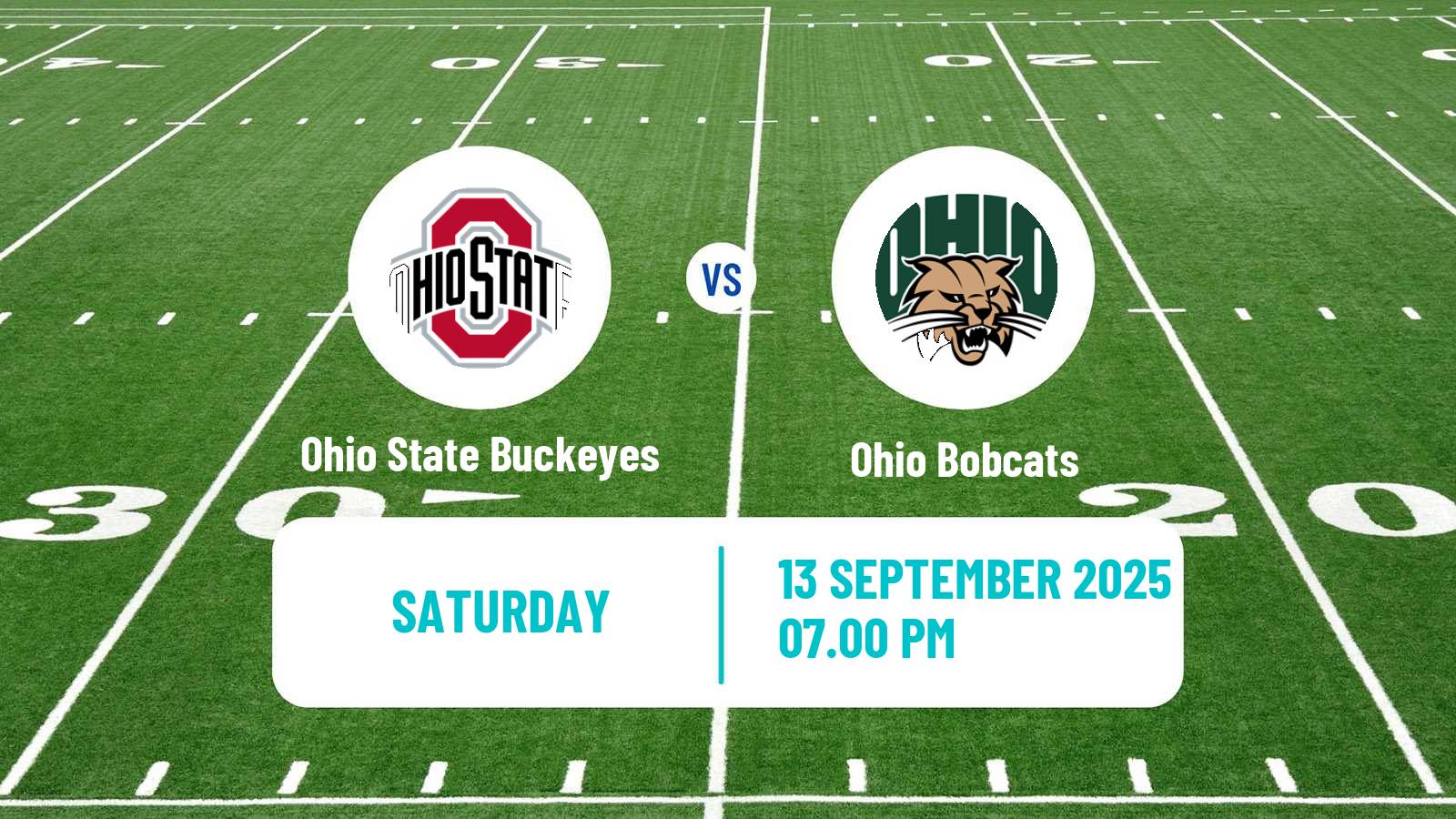 American football NCAA College Football Ohio State Buckeyes - Ohio Bobcats