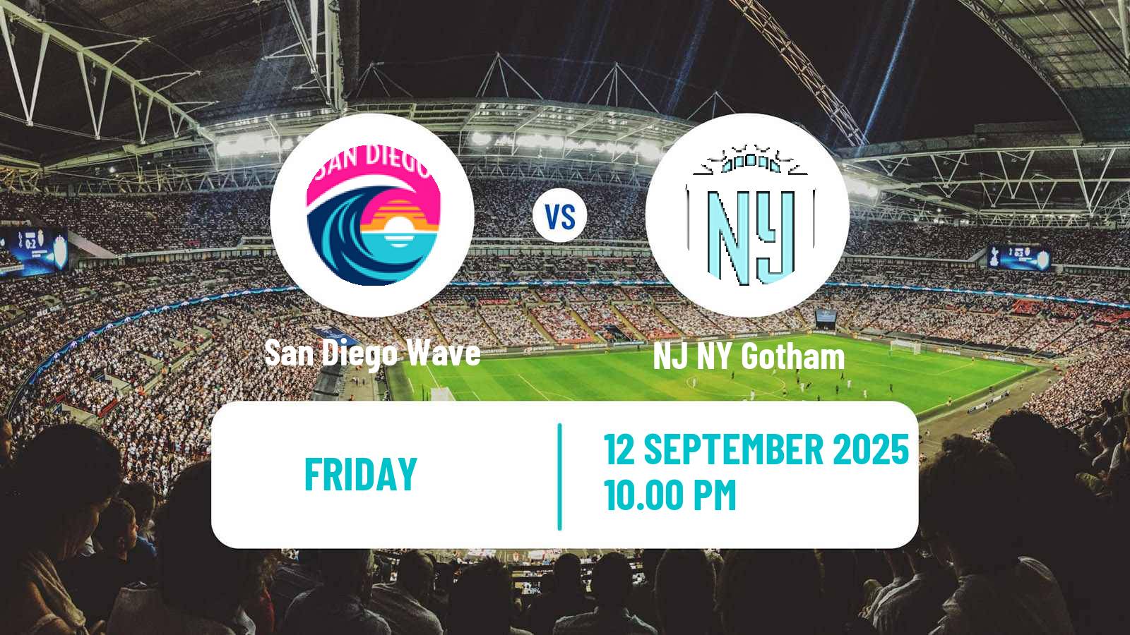Football NWSL San Diego Wave - NJ NY Gotham
