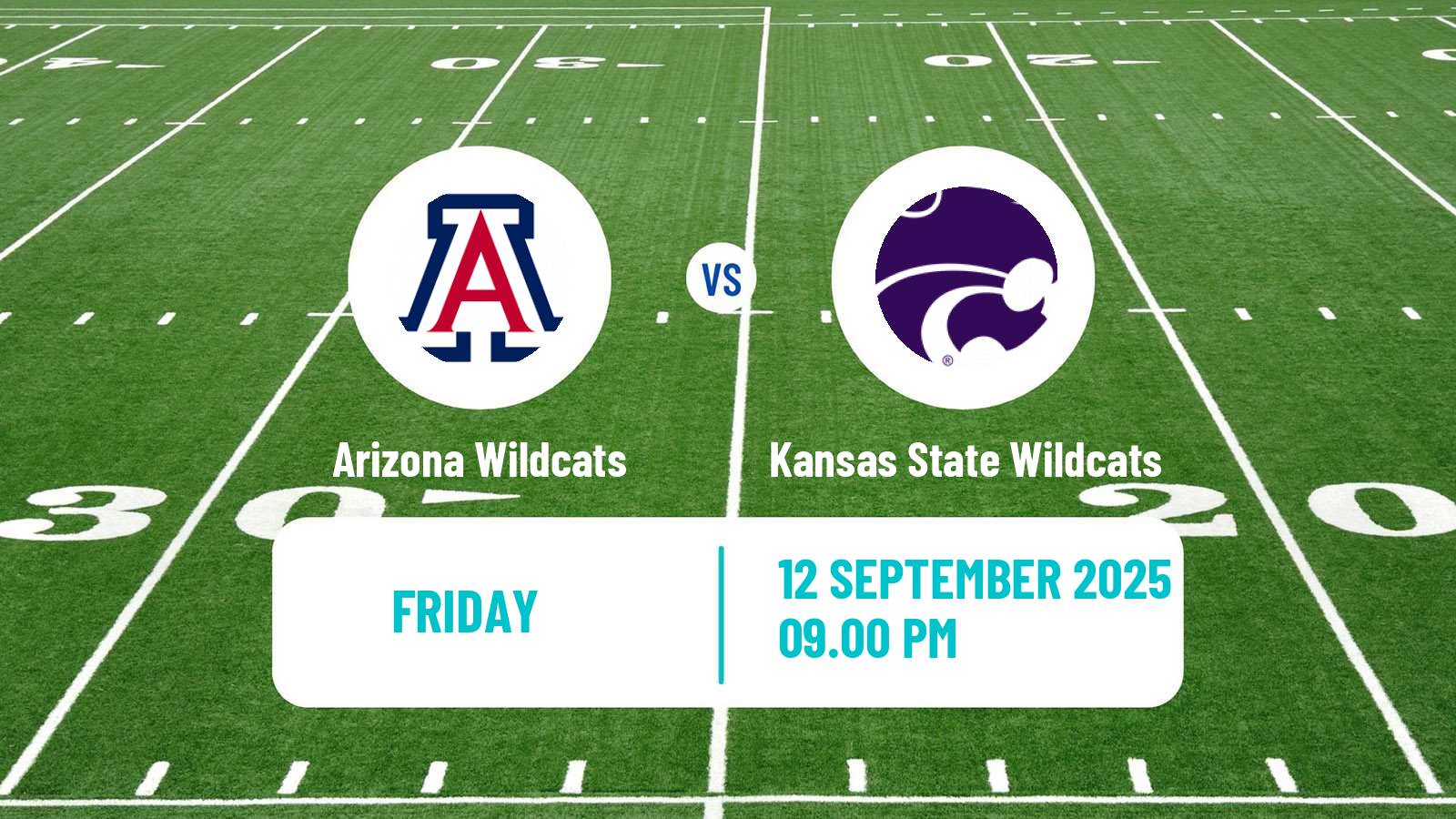 American football NCAA College Football Arizona Wildcats - Kansas State Wildcats