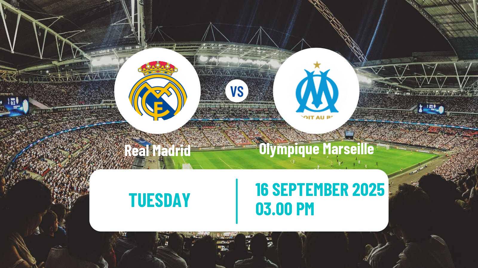 Football UEFA Champions League Real Madrid - Olympique Marseille