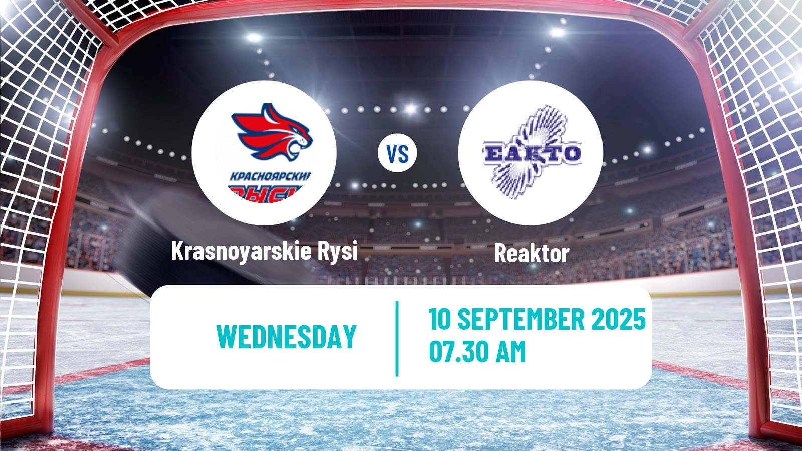 Hockey MHL Krasnoyarskie Rysi - Reaktor