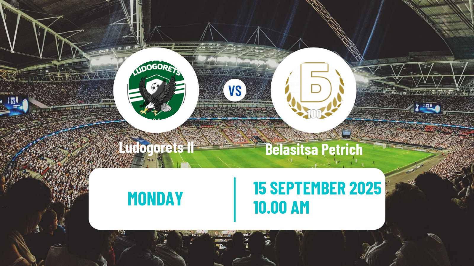 Football Bulgarian Vtora Liga Ludogorets II - Belasitsa Petrich