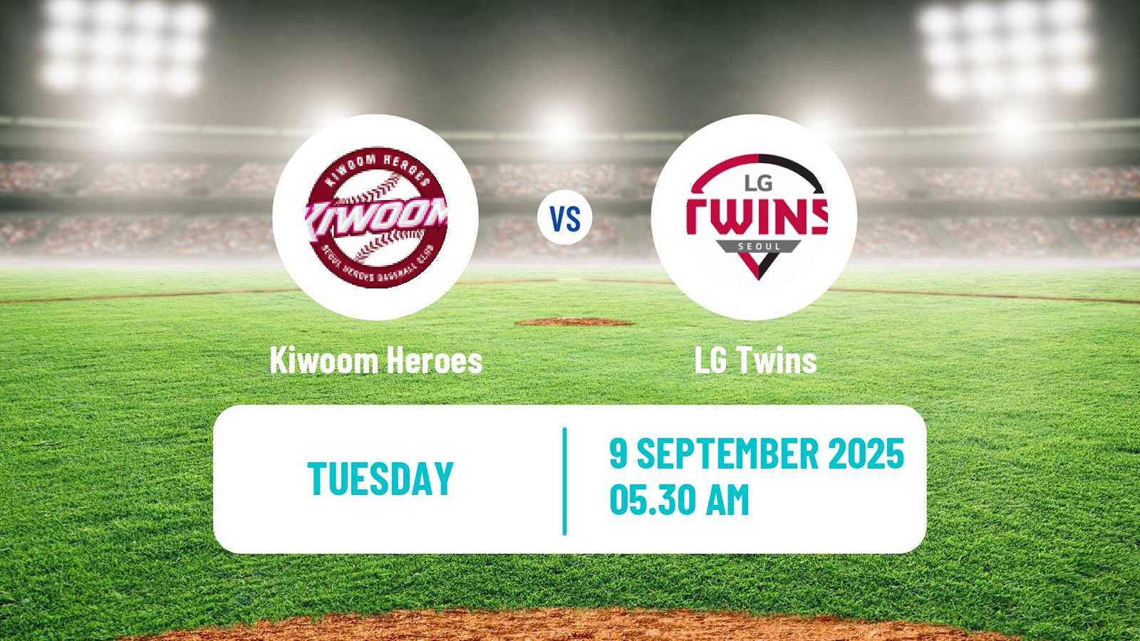 Baseball KBO Kiwoom Heroes - LG Twins