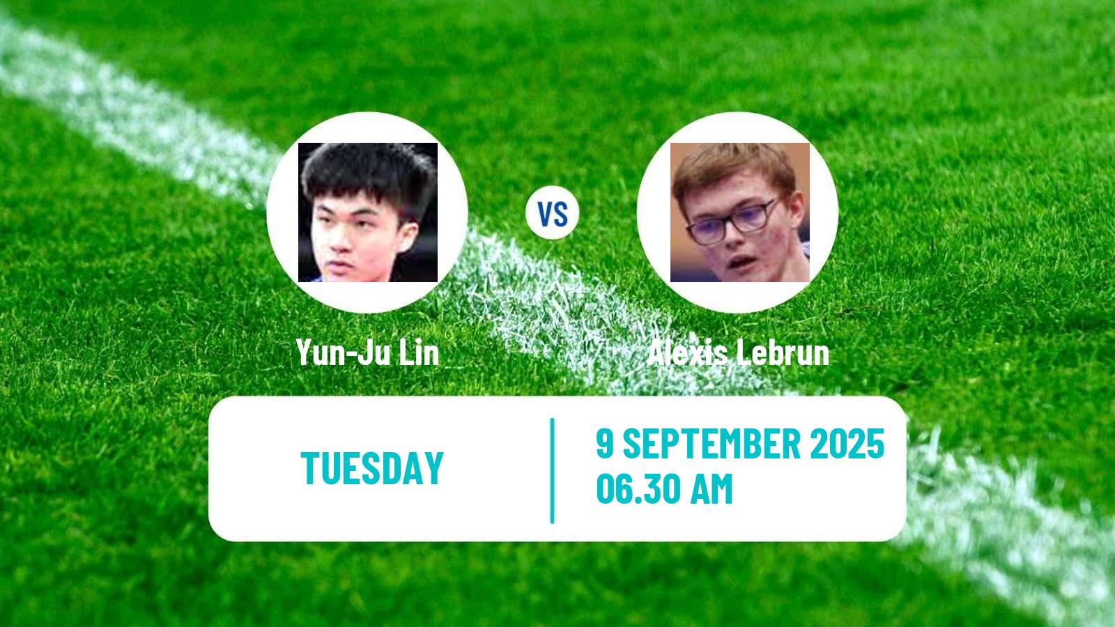 Table tennis Wtt Champions Macao Men Yun-Ju Lin - Alexis Lebrun