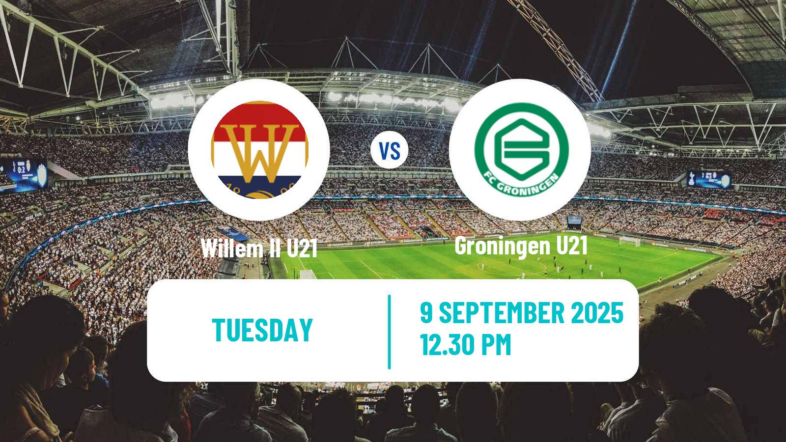 Football Dutch Divisie 1 U21 Willem II U21 - Groningen U21