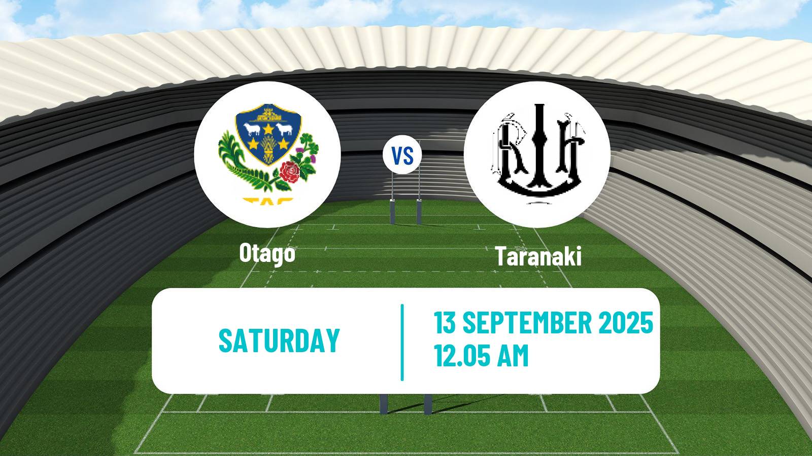 Rugby union New Zealand Bunnings NPC Otago - Taranaki
