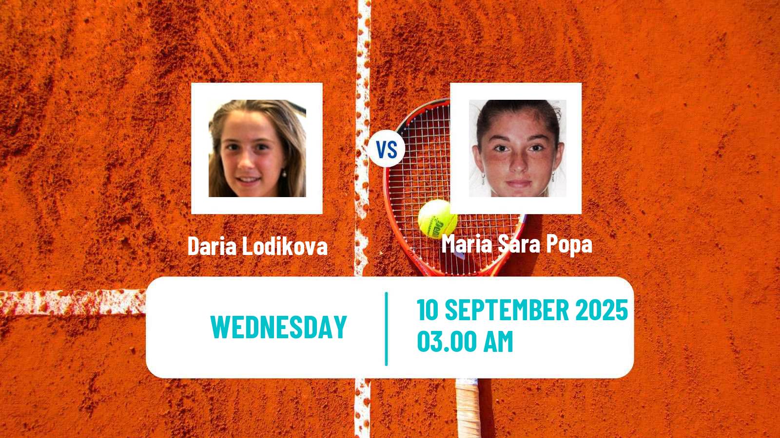 Tennis ITF W75 Bucharest 2 Women Daria Lodikova - Maria Sara Popa