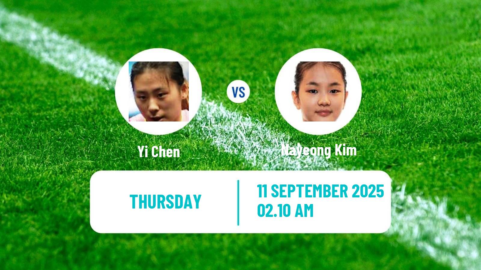 Table tennis Wtt Champions Macao Women Yi Chen - Nayeong Kim