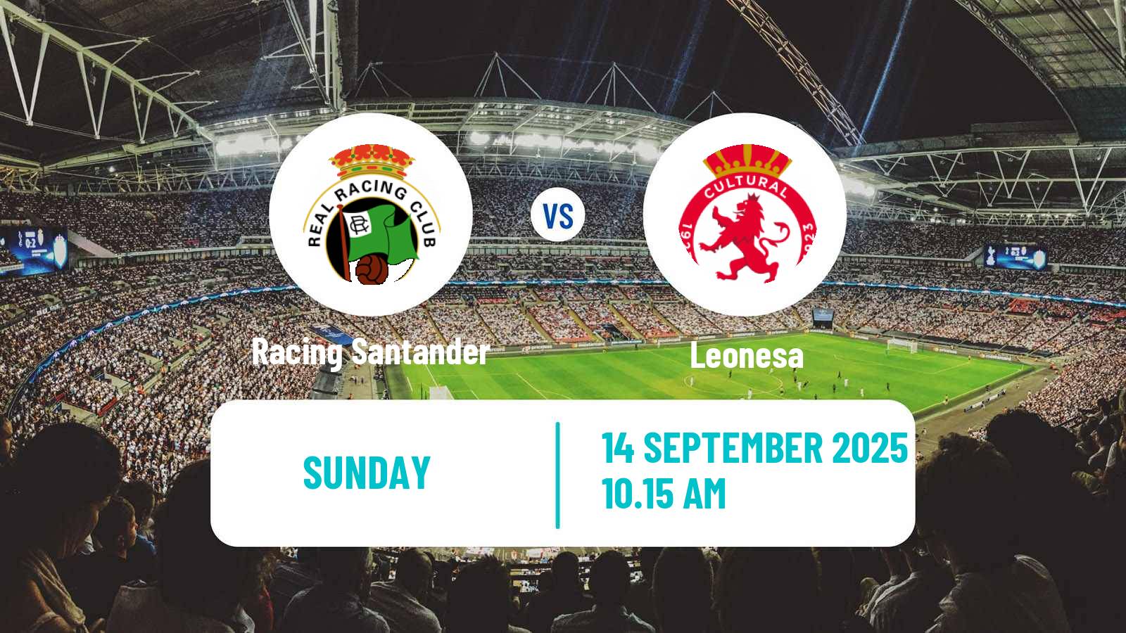 Football Spanish LaLiga2 Racing Santander - Leonesa