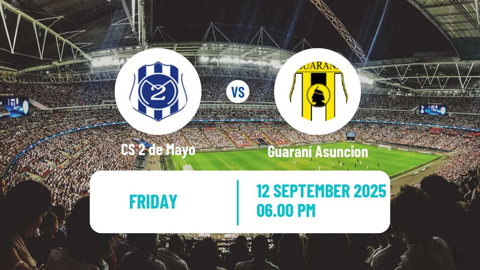 Football Paraguayan Primera Division 2 de Mayo - Guaraní Asuncion