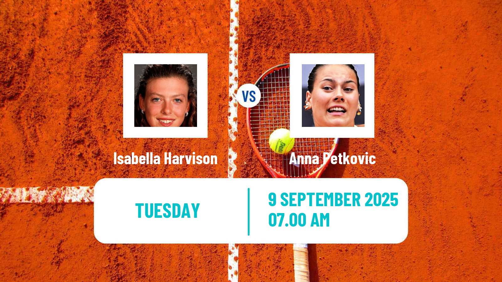 Tennis ITF W15 Monastir 33 Women Isabella Harvison - Anna Petkovic